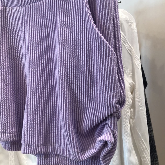 White birch lavender ribbed shorts with pockets scrunched on the sides Nw/oT - Picture 4 of 8